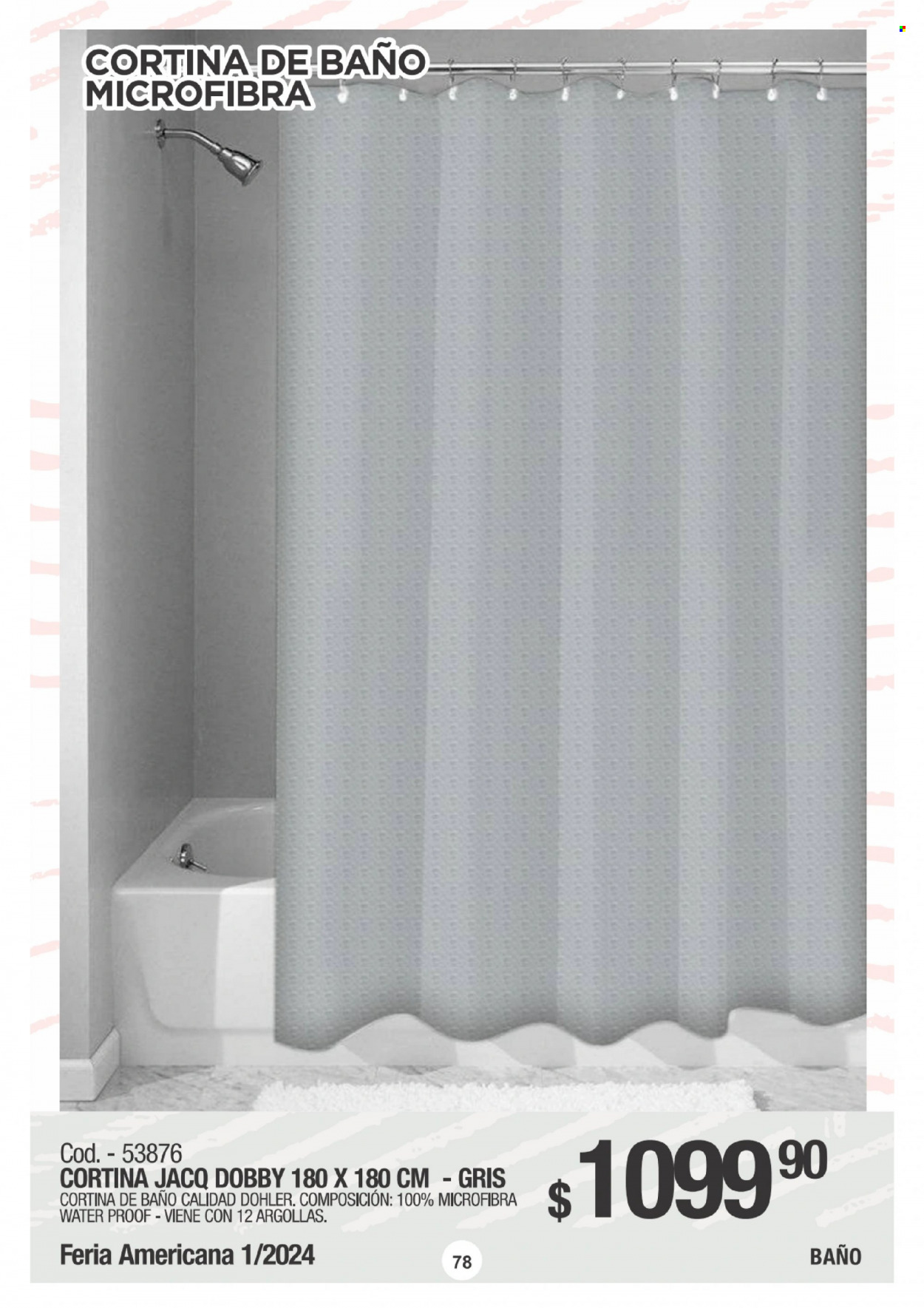 Folleto actual Gigot - Ventas - cortina, cortina de baño. Página 78.