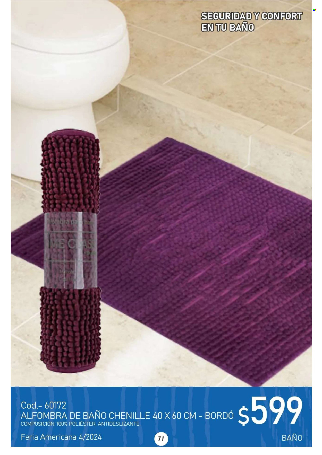 thumbnail - Folleto actual Gigot - Ventas - tapete de baño, alfombra, alfombra de baño. Página 71.